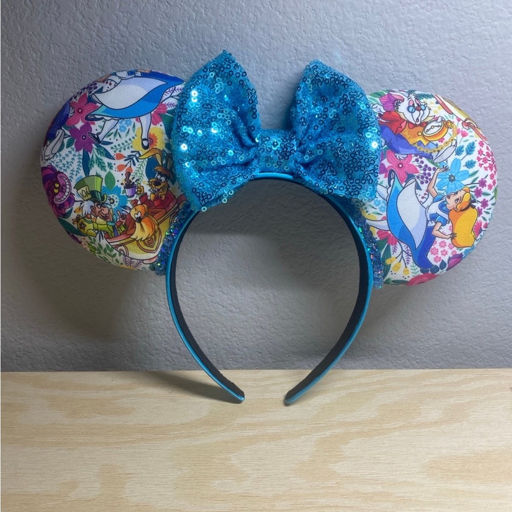 Disney alice themed handmade ears